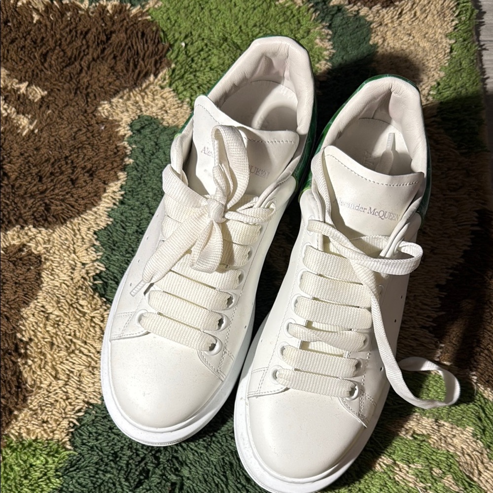 Alexander McQueen White High-Top Sneakers
